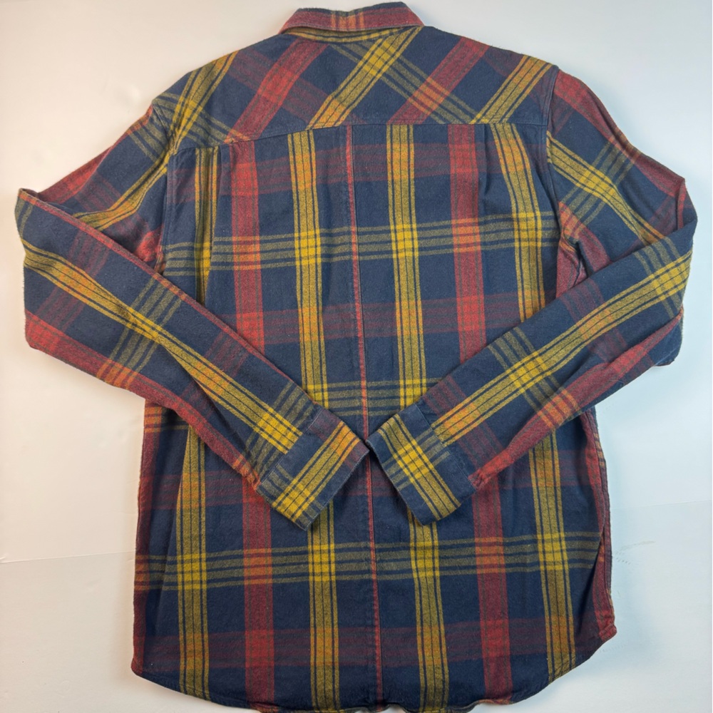 RVCA Men's long sleeve Multicolor Plaid Button Down Flannel Shirt size small - Picture 6 of 6